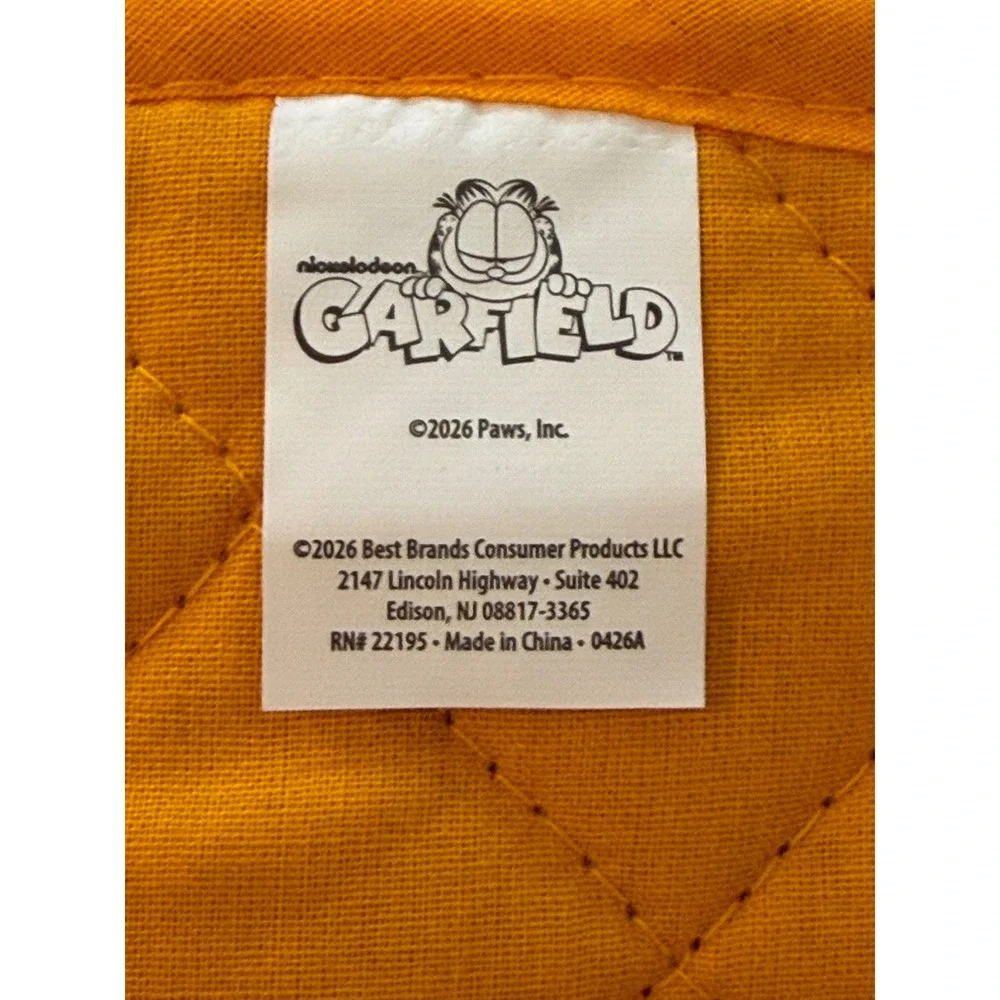 Nickelodeon Garfield Odie Oven Mitt Pot Holder Set Orange Grey Never Trust Cat